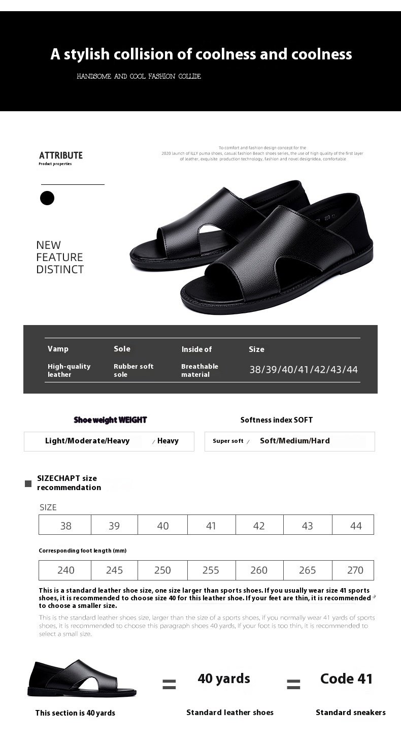 Men's Casual Summer Beach Sandals 9