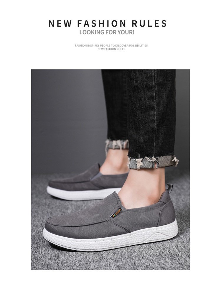 Men's Fashionable Breathable Canvas Shoes - Image 12