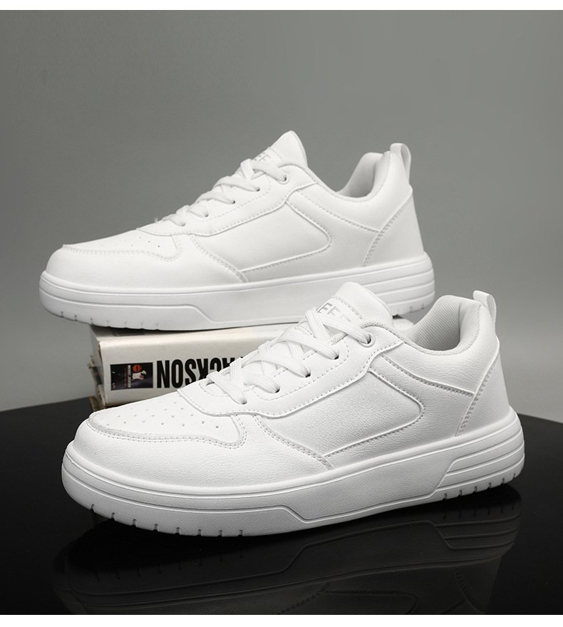 Men's Classic White Low-Top Sneakers Image 4