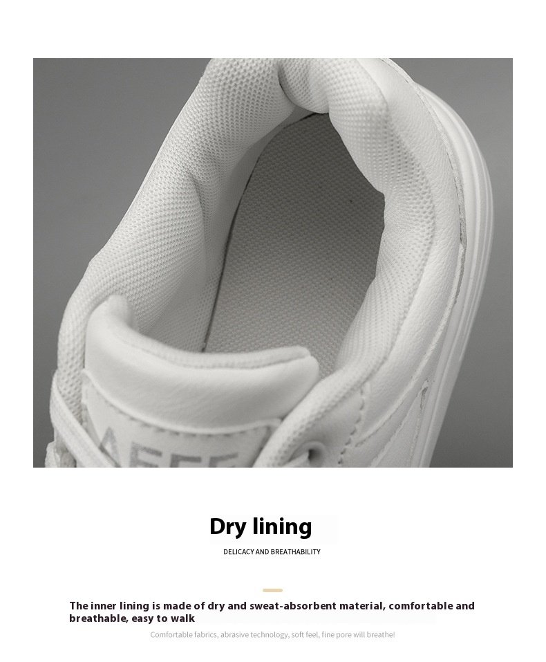 Men's Classic White Low-Top Sneakers Image 8